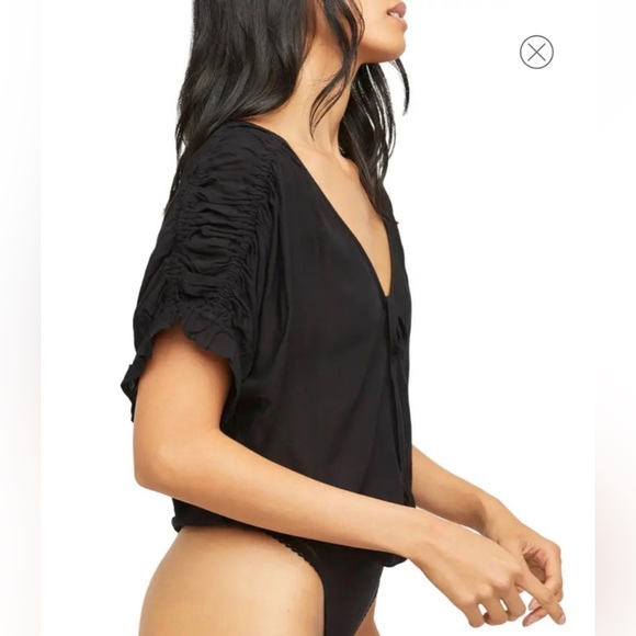 NWT Free People Intimately FP Cleo Bodysuit Black XS - Picture 2 of 10